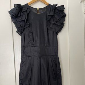 French Connection | Little Black Dress with Puff Sleeve